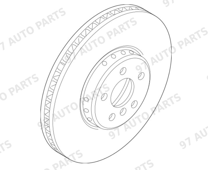 BMW X5 front left brake disc 34108858705 — additional view 1